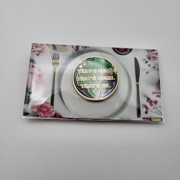 "That's Here, That's Home, That's Us." Earth Ecology Brooch/Pin - Picture 5 of 7